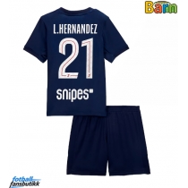 Paris Saint-Germain Lucas Hernandez #21 Hjemmedraktsett Barn 2025-26 Kortermet (+ Korte bukser)